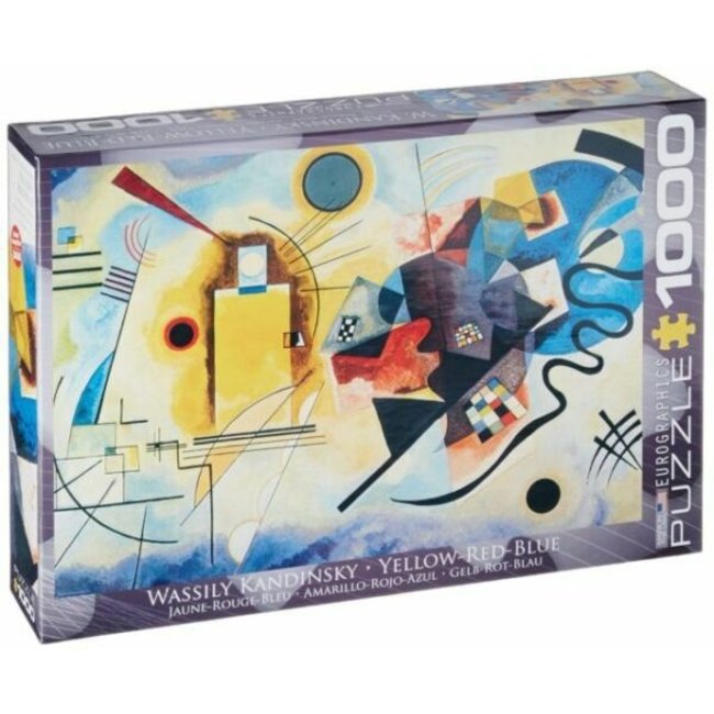 Eurographics Amarillo Rojo Azul - Wassily Kandinsky Puzzle 1000 Piezas