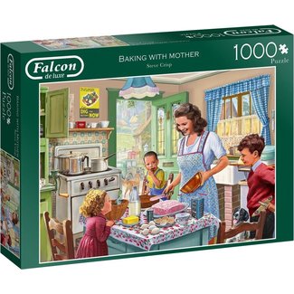 Falcon Baking with Mother Puzzle 1000 Pieces