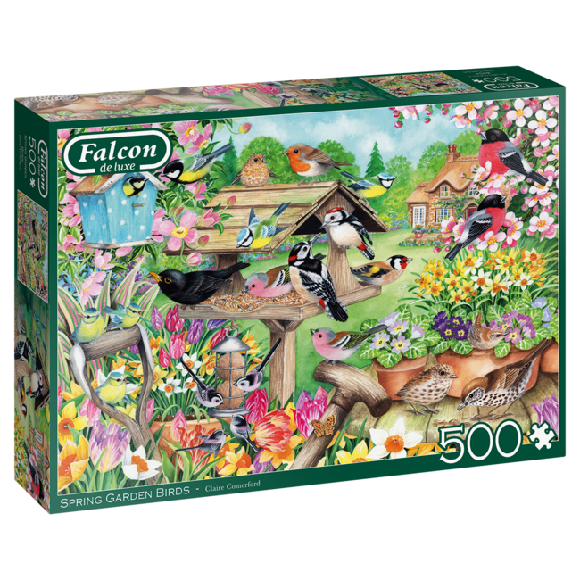 Falcon Puzzle 500 pièces - Oiseaux du jardin de printemps