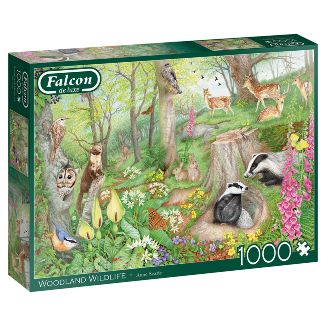 Falcon Puzzle de la faune des bois 1000 pièces