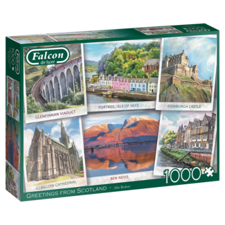 Falcon Saludos desde Escocia Puzzle 1000 piezas