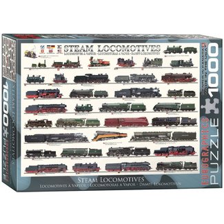 Eurographics Locomotoras de vapor Puzzle 1000 piezas