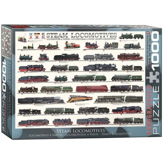 Eurographics Steam Locomotives Puzzel 1000 Stukjes