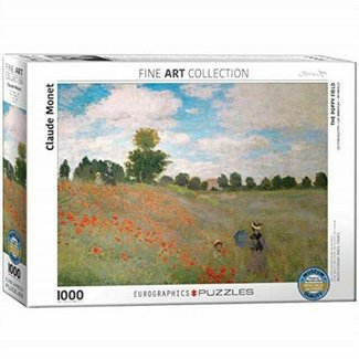 Eurographics Die Mohnblumen-Feld - Claude Monet 1000 Puzzle Pieces