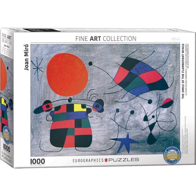 Eurographics La sonrisa del extravagante Joan Miró Puzzle 1000 piezas