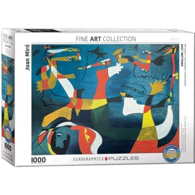 Eurographics Rondine, amore - Joan Mirò Puzzle 1000 pezzi