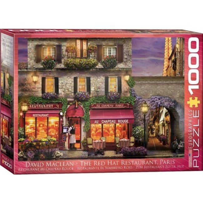 Puzzle del ristorante Red Hat di Parigi 1000 pezzi