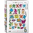 Eurographics Collage - Keith Haring 1000 Puzzle Pieces