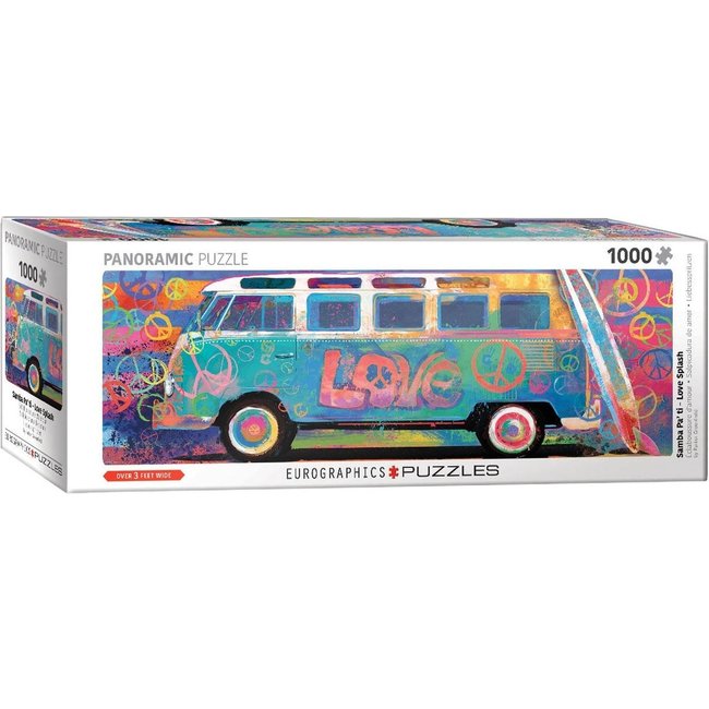 Puzzle panoramico Samba Pa' Ti - Love Bus VW 1000 pezzi