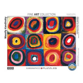 Eurographics Etude de couleur des carrés - Wassily Kandinsky Puzzle 1000 pièces