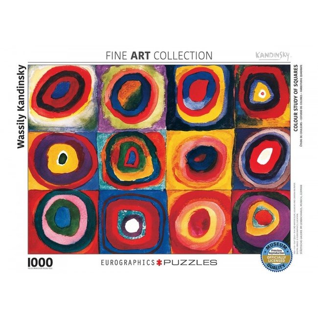 Eurographics Estudio de color de los cuadrados - Wassily Kandinsky Puzzle 1000 piezas