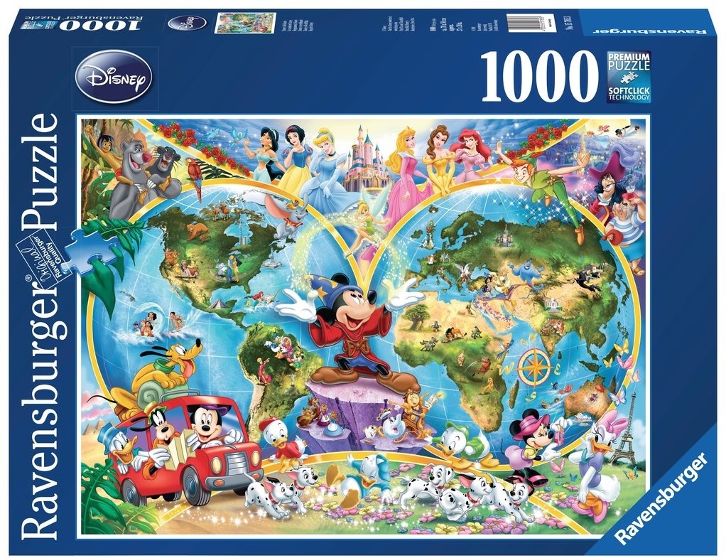 Disney World Map 1000 Puzzle Pieces 