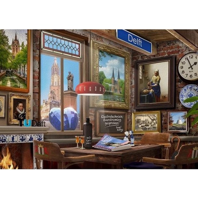 House of Holland Delft Cafe Puzzle 1000 Pieces