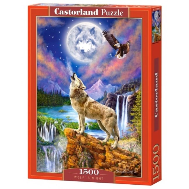 Wolf Nacht Puzzle 1500 Stück