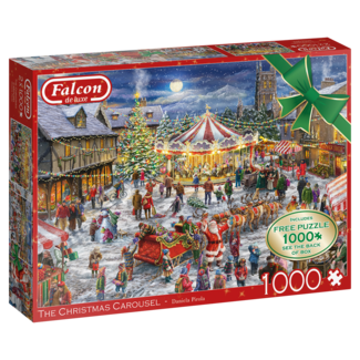 Falcon The Christmas Carousel Puzzle 2x 1000 Pieces