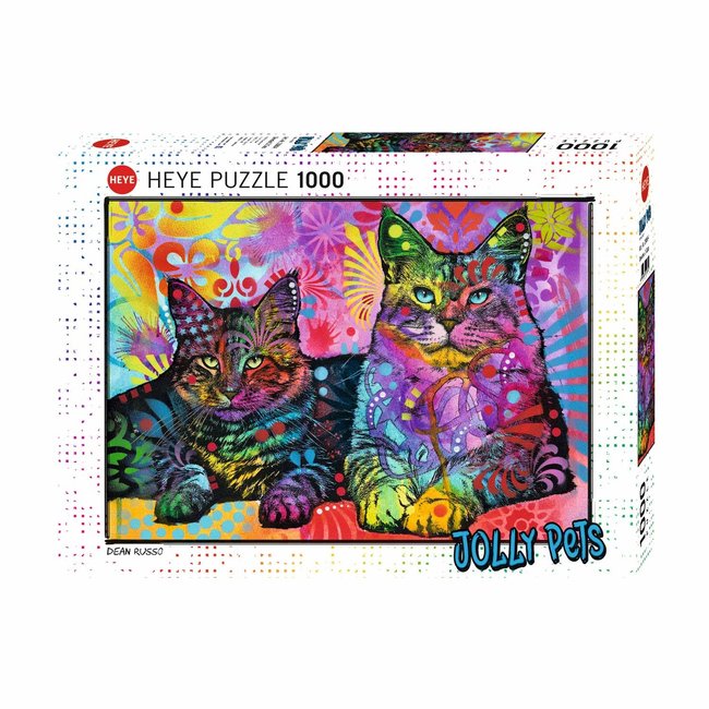 Dean Russo Devoted 2 Cats Puzzle 1000 Pieces