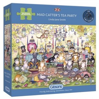 Gibsons Mad Catter's Tea Party Puzzle 250 XL