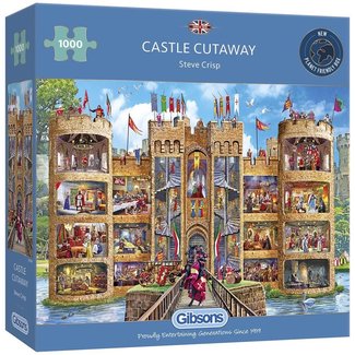 Gibsons Castle Cutaway Puzzle 1000 Pieces