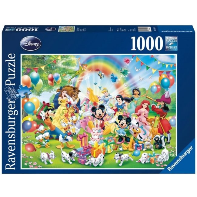 Puzzle 1000 piezas -Mapamundi Disney- Ravensburger