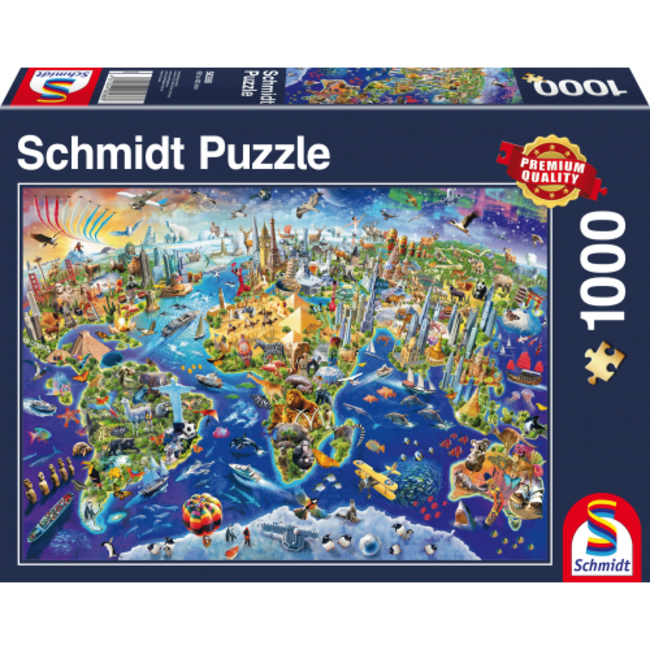 Ontdek onze Wereld Puzzel 1000 Stukjes