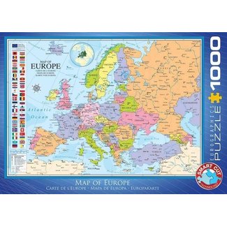 Eurographics Carte de l'Europe Puzzle 1000 pièces