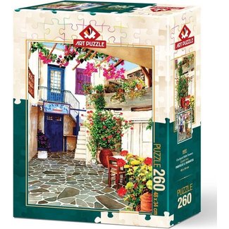 Art Puzzle Hof mit Blumen Puzzle 260 XXL-Teile