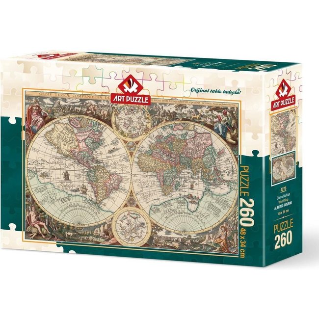 Puzzle con mappa del mondo 260 pezzi XXL