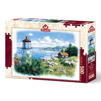 Art Puzzle Seafront Lighthouse Puzzle 500 Pieces
