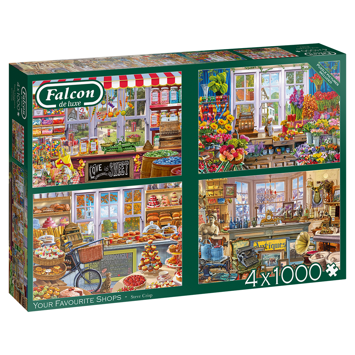 Your Favourite Shops Puzzel 4x 1000 Stukjes