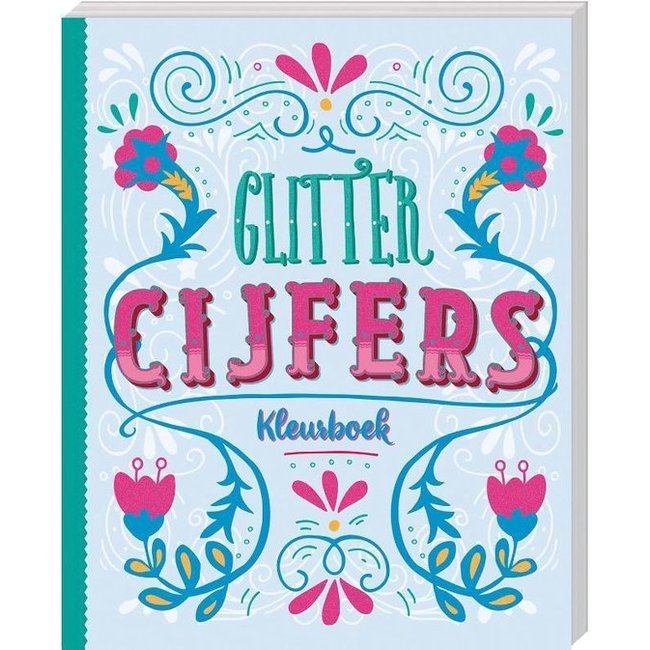 Glitter colouring book Numbers