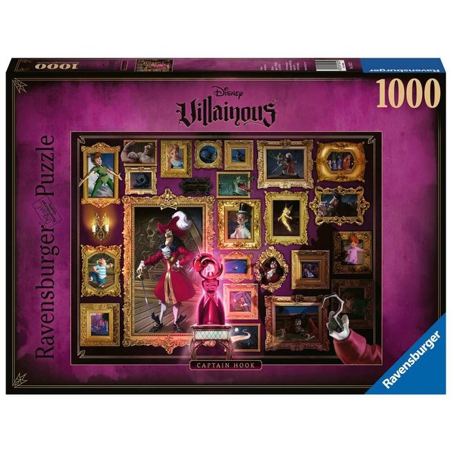 Ravensburger Disney Villainous - Puzzle di Capitan Uncino 1000 pezzi