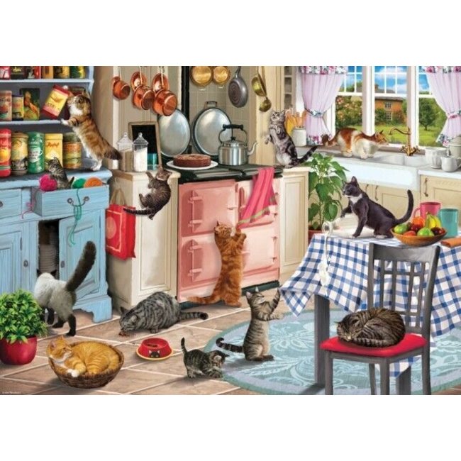 Otterhouse Cats In The Kitchen Puzzle 1000 Pieces