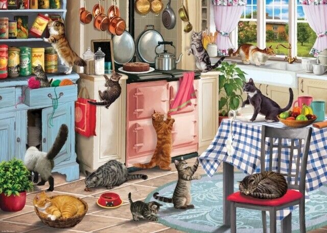 Cats In The Kitchen Puzzel 1000 Stukjes