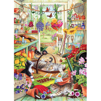 Otterhouse Puzzle 1000 pièces - Chatons du jardin familial