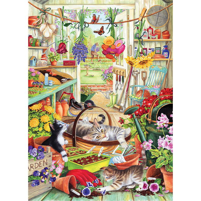 Allotment Kittens Puzzle 1000 pezzi