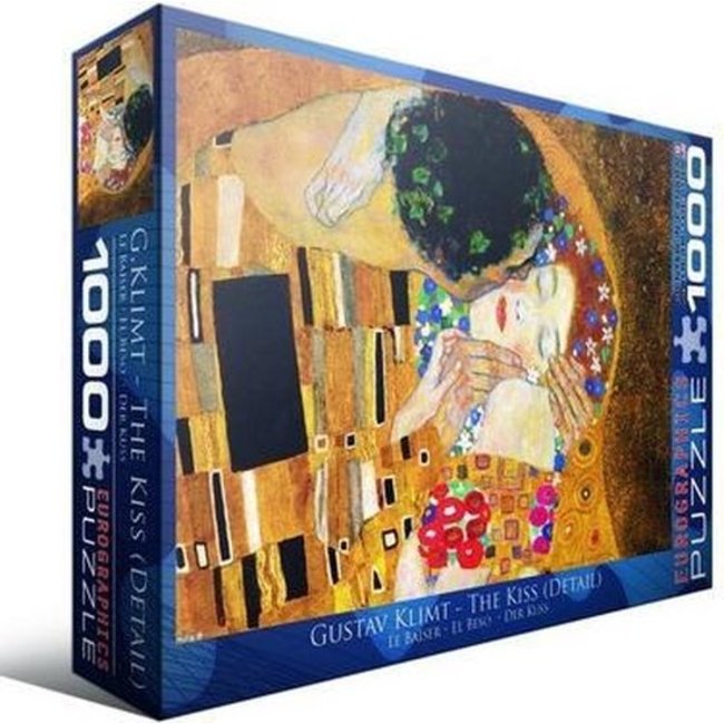 Il bacio - Gustav Klimt Puzzle 1000 pezzi Dettaglio