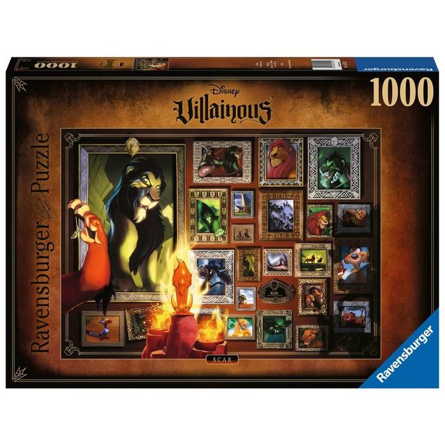 Ravensburger Disney Villainous - Puzzle di Scar 1000 pezzi