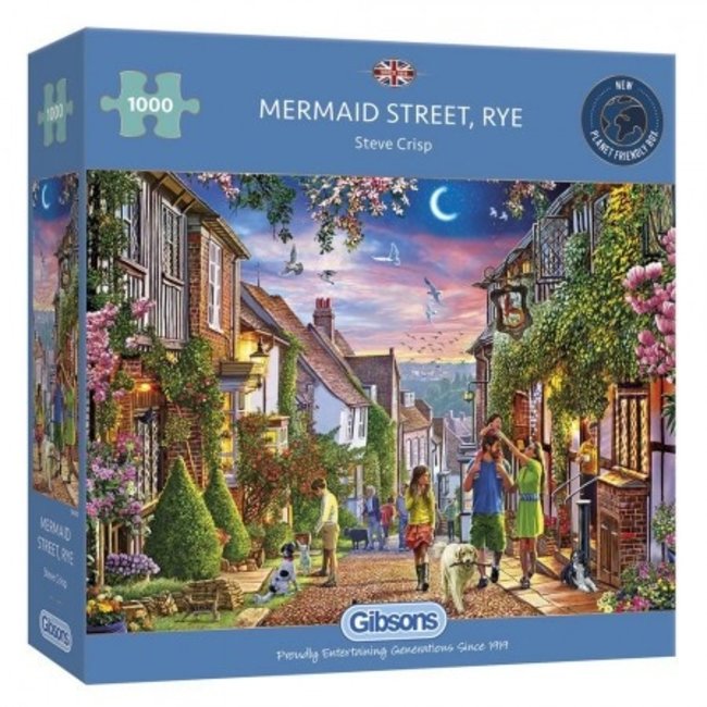 Gibsons Mermaid Street, Rye Puzzel 1000 Stukjes