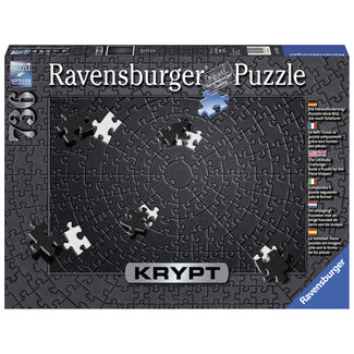 Ravensburger Krypt Puzzle - Schwarz 736 Teile