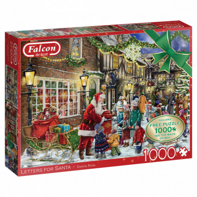 Falcon Cartas para Papá Noel Puzzle 2x 1000 Piezas