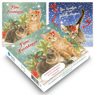 Comello I biglietti di Natale dei gatti di Francien