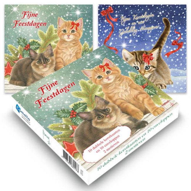 Comello Cartes de Noël des chats de Francien