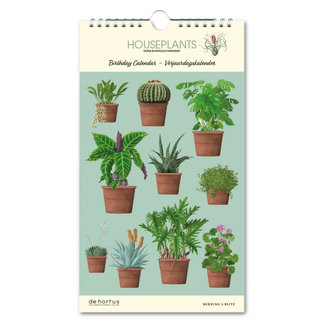 Bekking & Blitz Houseplants Hortus Botanicus Birthday Calendar