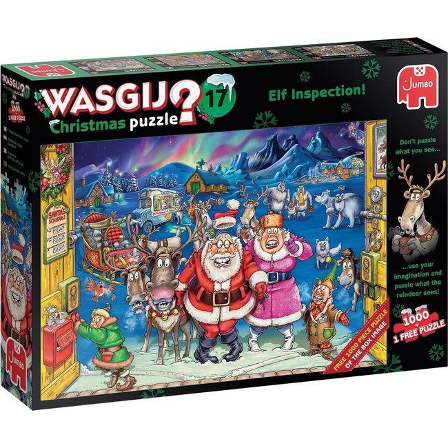 Jumbo Wasgij Christmas 17 - Elf Inspection Puzzel 2x 1000 stukjes