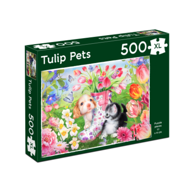 Tuckers Tulip Pets Puzzle 500 XL Pieces