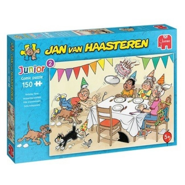 Fiesta de Cumpleaños - Jan van Haasteren Junior Puzzle 150 Piezas