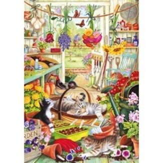 Otterhouse Allotment Kittens Puzzle 500 XL Pieces