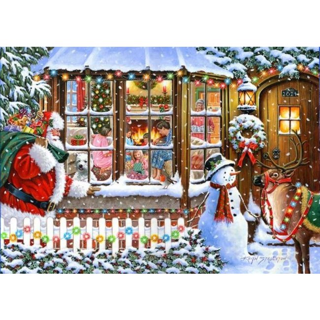 19€05 sur Puzzle Père Noël en 1000 pièces Défiez-vous avec des Cadeau  d'anniversaire - Blanc - Puzzle - Achat & prix