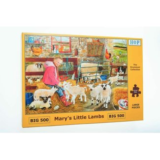 The House of Puzzles Mary's Little Lambs Puzzle 500 XL Pieces