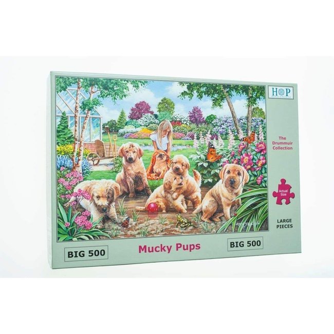 The House of Puzzles Mucky Pups Puzzle 500 XL Pieces